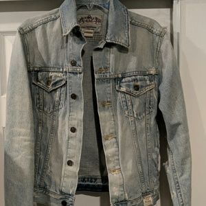 Abercrombie Distressed Jean Jacket